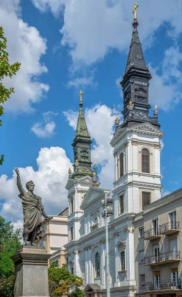 Budapest Hongarije 2021 Budapest Binnenstad Moeder Kerk Van Onze Lieve — Stockfoto