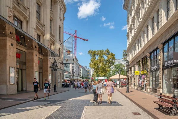 Budapest Ungheria 2021 Strade Del Centro Storico Pest Budapest Una — Foto Stock