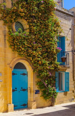 Mdina, Malta 'da güzel bir geleneksel Malta evi.