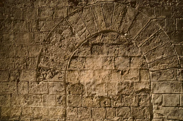 Remains Ancient Norman Gothic Doorway Mdina Malta — Stock Photo, Image