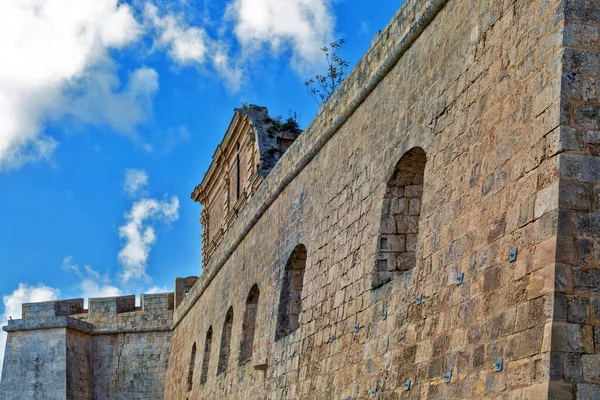 Malta Daki Sessiz Ortaçağ Şehri Mdina — Stok fotoğraf