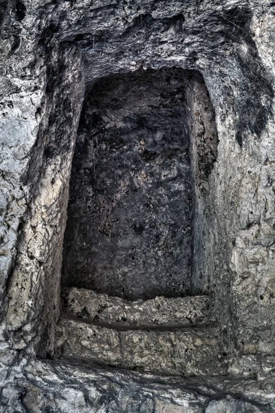 Punic Necropolis Malta Containing Rock Cut Tombs Roman Period — Stock Photo, Image