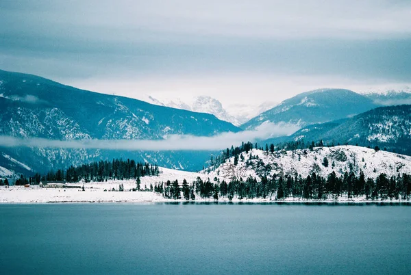 Vistas Montanha Grand Lake Colorado Depois Uma Tempestade Neve Inverno — Fotografia de Stock