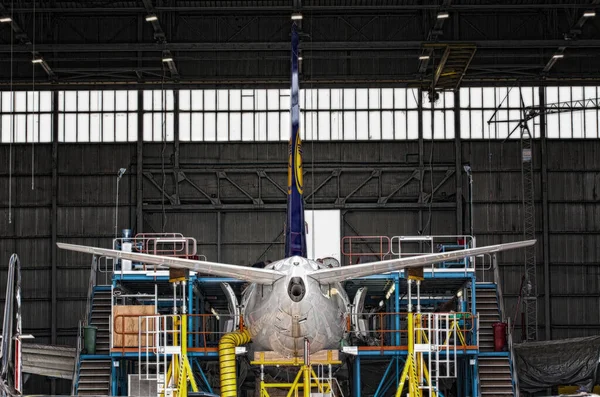 Luqa Malta Jul Works Being Carried Out Lufthansa Technik Hangar — Stock Photo, Image