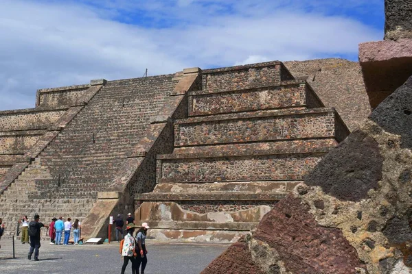 Teotihuacan Piramisai Teotihuacan Mexikó Régészeti Övezete — Stock Fotó