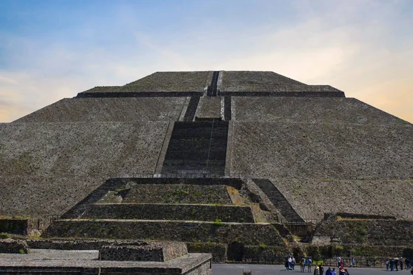 Teotihuacan Piramisai Teotihuacan Mexikó Régészeti Övezete — Stock Fotó