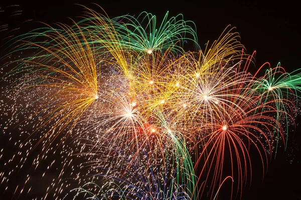 Fireworks Festa Malta Mediterranean — Stock Photo, Image