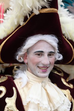 Malta 'daki Karnaval sırasında sokak sanatçısı