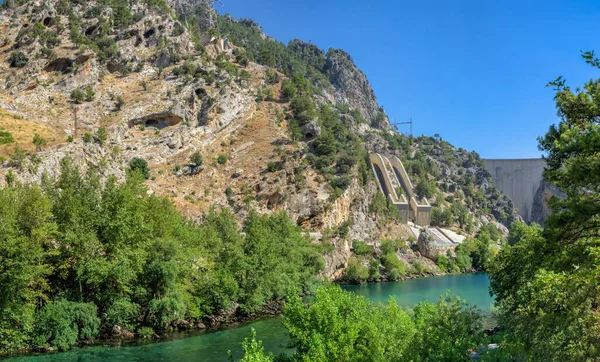 Плотина Оймапинар Река Манавгат Горах Анталии Турция — стоковое фото