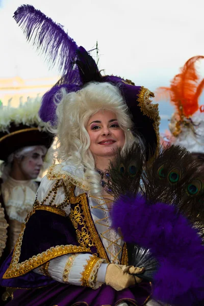 Valletta Malta Mar Портрет Танцовщицы Карнавала Время Международного Карнавала Мальте — стоковое фото