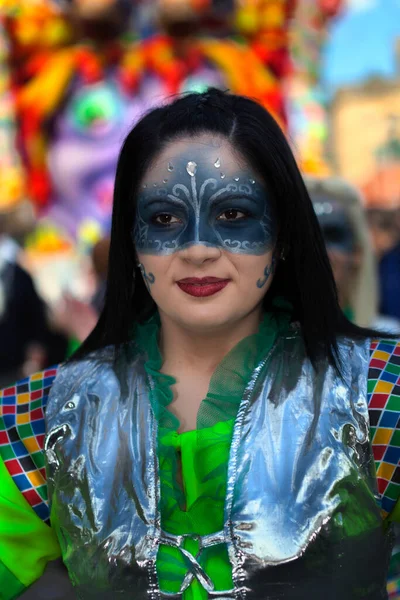 Valletta Malta Mar Retrato Bailarino Carnaval Durante Carnaval Internacional Malta — Fotografia de Stock