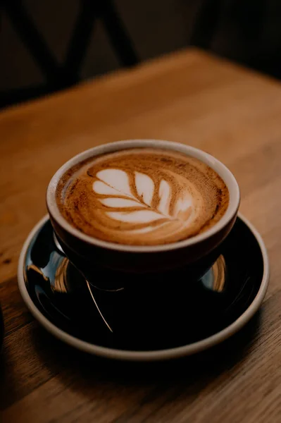 Latte Art Mug — Stock Photo, Image