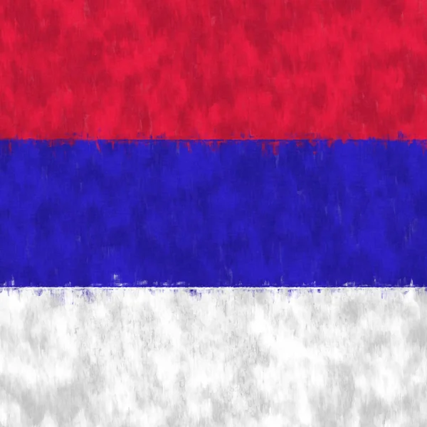 Нафтовий Живопис Сербської Республіки Емблема Сербської Республіки Малює Полотно — стокове фото