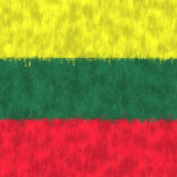 立陶宛油画 立陶宛国徽画布 — 图库照片
