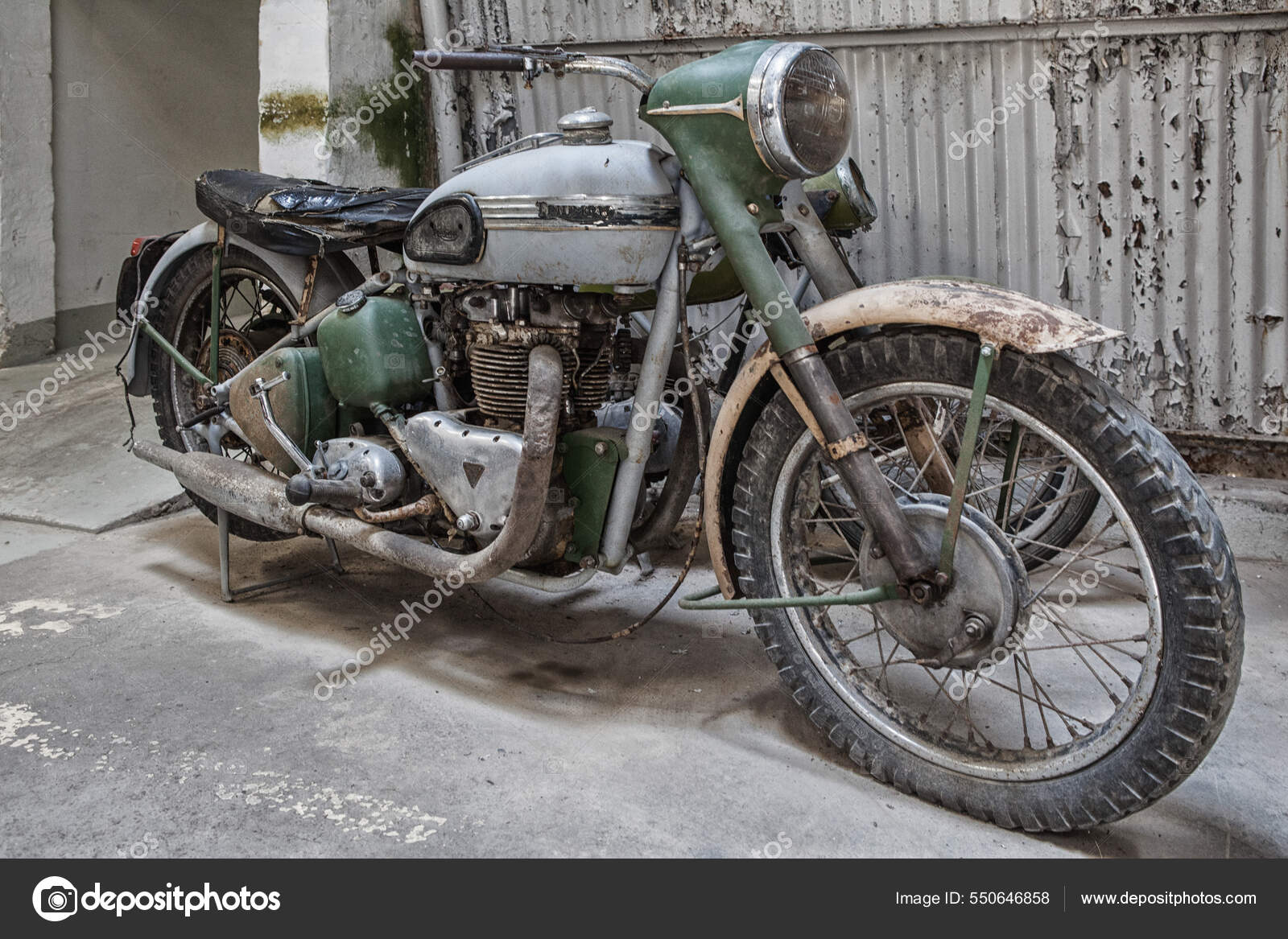 Ta' Qali Malta Apr Old Triumph Motorcycle Display Malta Aviation