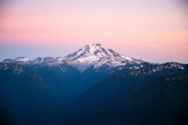 Volcan Glacier Peak Dans Les Cascades Nord — Photo
