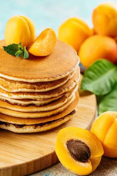Homemade Pancakes Berries Fruits — Stock Photo, Image
