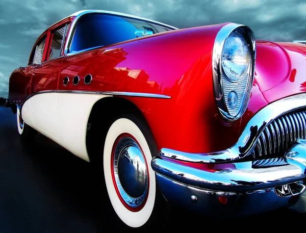 Classic Vintage Series Varios Imsges Que Representan Detalles Automóviles Clásicos —  Fotos de Stock