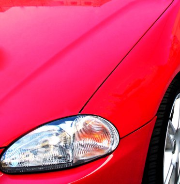 Bir Supercar 'ın Soyut Minimalist Detayları