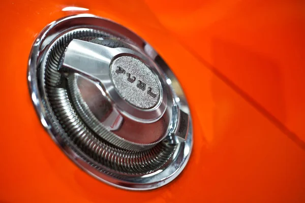 Abstract Minimalistisch Detail Van Een Muscle Car Fuel Cap — Stockfoto