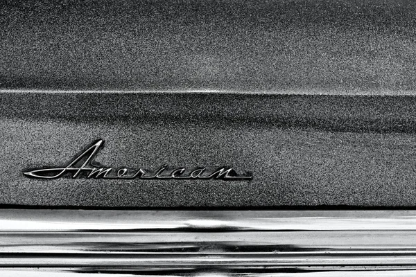 Absztrakt Monokróm Részlet Klasszikus Amerikai Autó — Stock Fotó