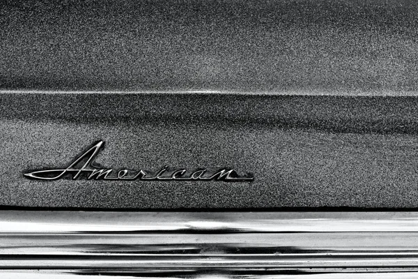 Abstraktes Monochromes Detail Aus Dem Klassischen Amerikanischen Automobil — Stockfoto