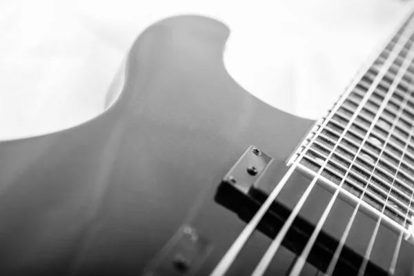 Деталі Електричної Гітари Білому Тлі — стокове фото