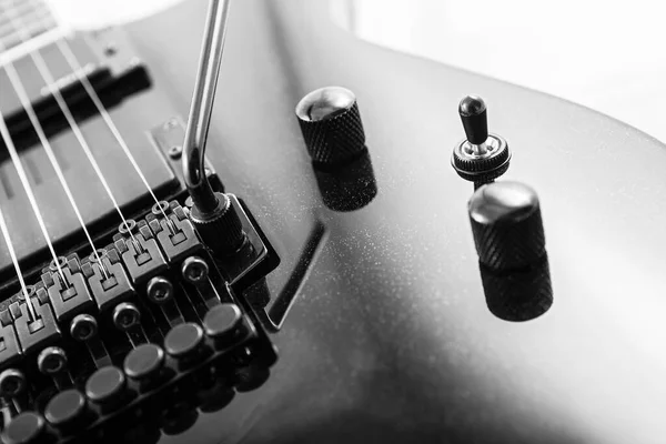 Деталі Електричної Гітари Білому Тлі — стокове фото