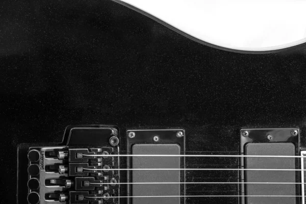 Electric Guitar Detail Shots White Backdrop — Stock Photo, Image