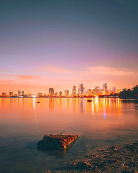 Napfelkelte Gondolatok Város Miami Usa Florida — Stock Fotó