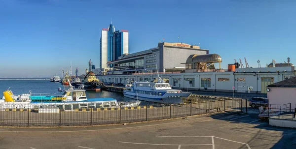 Odessa Oekraïne 2019 Uitzicht Passagiershaven Het Maritiem Station Odessa Oekraïne — Stockfoto