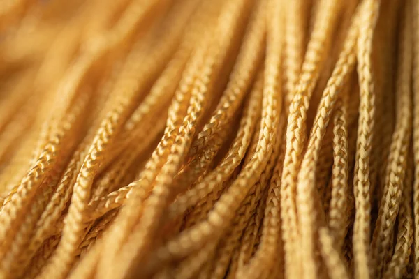 Жовті Золоті Шнури Текстурою — стокове фото
