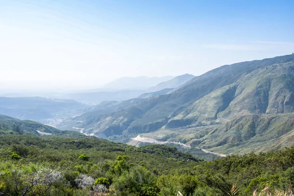 Paysage Montagne Épique Autoroute Sur Route — Photo