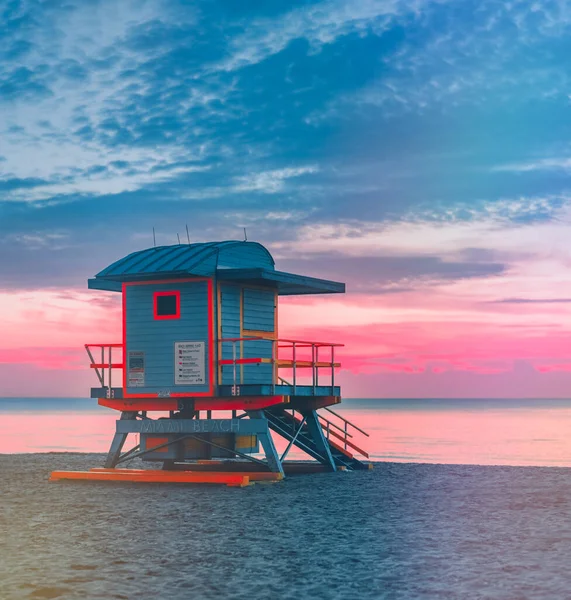 Sonnenaufgang Strand Miami Usa Florida — Stockfoto