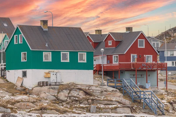 Maison Bois Artique Typique Pôle Nord — Photo