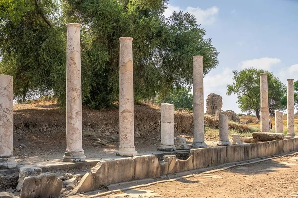 Strana Turecko 2021 Starověké Město Straně Provincii Antalya Turecku Slunečného — Stock fotografie