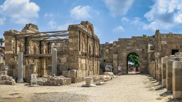 Side Türkei 2021 Die Antike Stadt Side Der Türkischen Provinz — Stockfoto