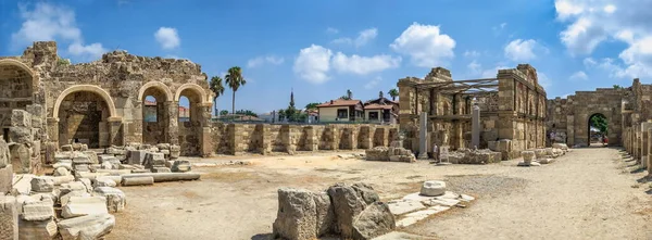 Strana Turecko 2021 Starověké Město Straně Provincii Antalya Turecku Slunečného — Stock fotografie