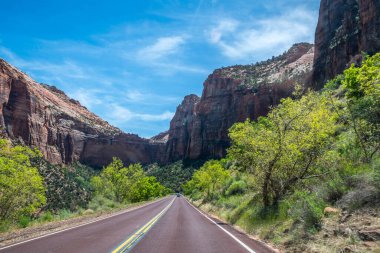 Güzel koruma parkının korunan bölgesine yolculuk.