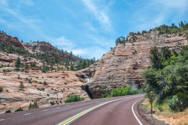 Güzel koruma parkının korunan bölgesine yolculuk.