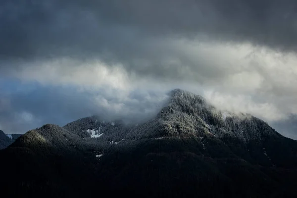 Pnw Washington Mountain Skyscapes Moody Landscape — стокове фото