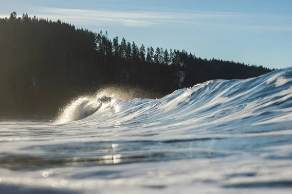 Washington Surf Jelenetek Csendes Óceáni Pnw — Stock Fotó