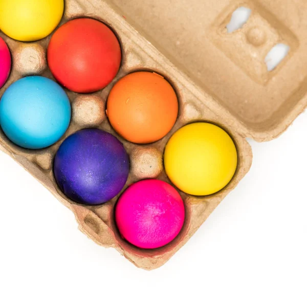 Huevos Pascua Caja Diagonal — Foto de Stock