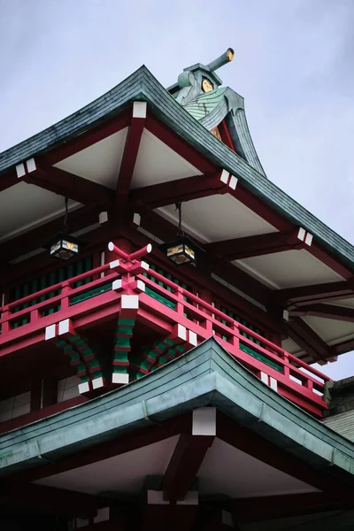 Detalle Edificio Tradicional Madera Japón — Foto de Stock