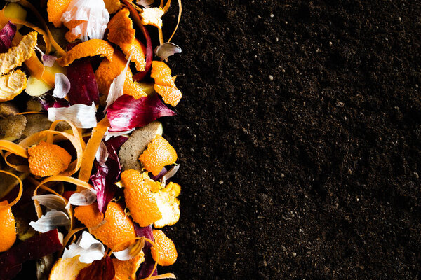 Сортировка кухонных отходов, компостирование фруктов и овощей.