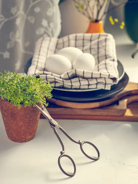 Imagen Estilo Rancho Con Escena Desayuno — Foto de Stock