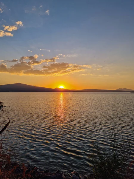 Sunset Lake Water — Stock Photo, Image