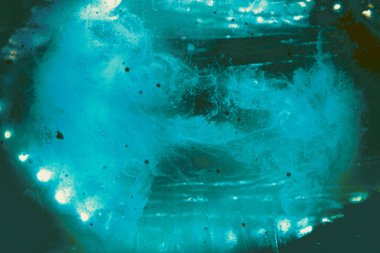 Soyut mavi arka plan denizanası sıçraması