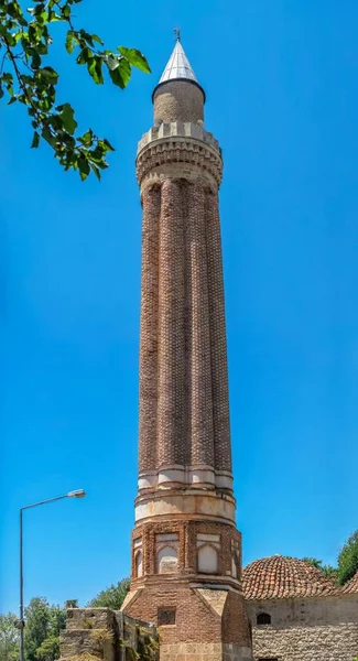 Antalya Turchia 2021 Moschea Yivli Minare Moschea Alaaddin Antalya Turchia — Foto Stock