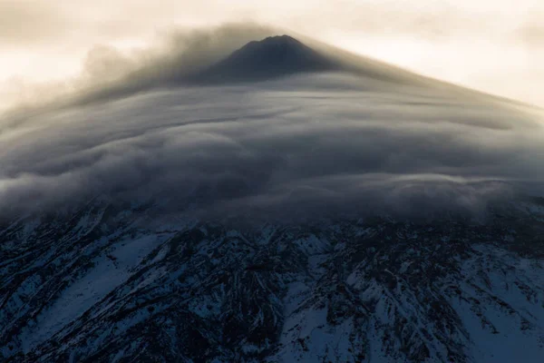 Teide Nevado Inverno Ilhas Canárias — Fotografia de Stock